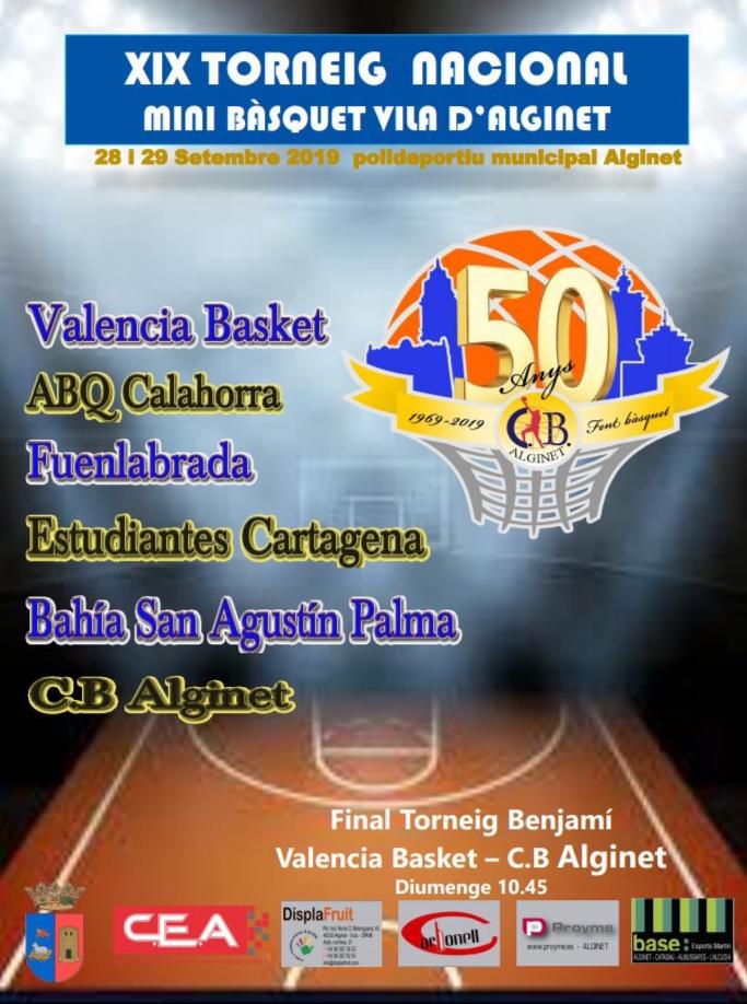 Cartel Mini Basquet Vila dAlginet