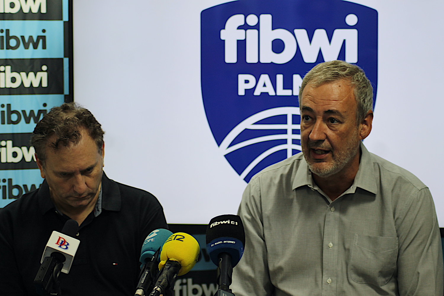 Un instante de la rueda de prensa celebrada hoy en Fibwi 