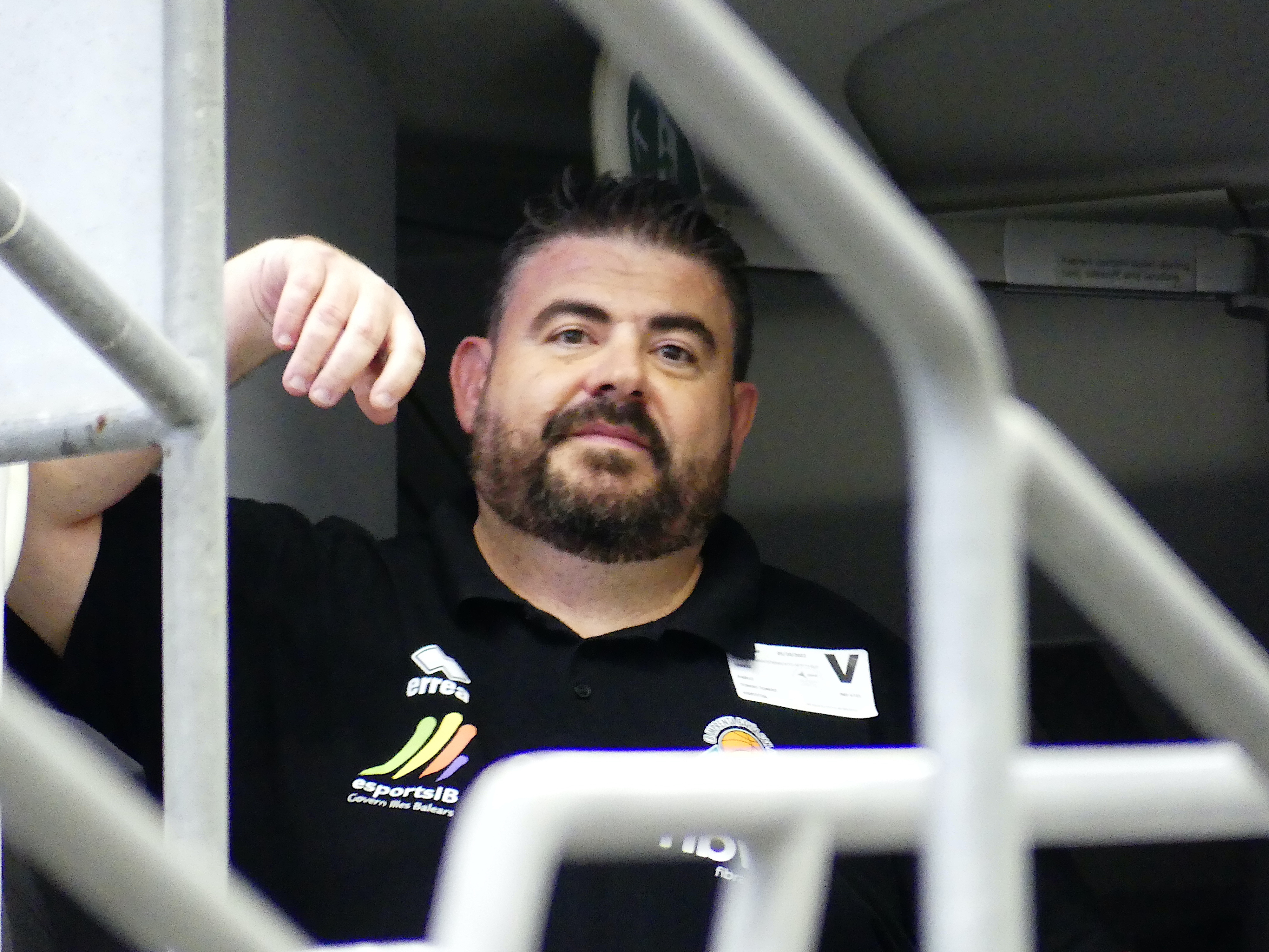 Pau Toms antes del comienzo de la presentacin